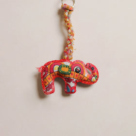 Elephant - Fabart Hand Threadwork Funky Keychain 22