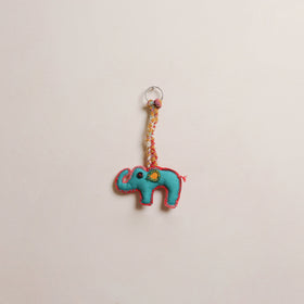 Elephant - Fabart Hand Threadwork Funky Keychain 22