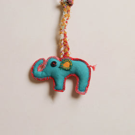 Elephant - Fabart Hand Threadwork Funky Keychain 22