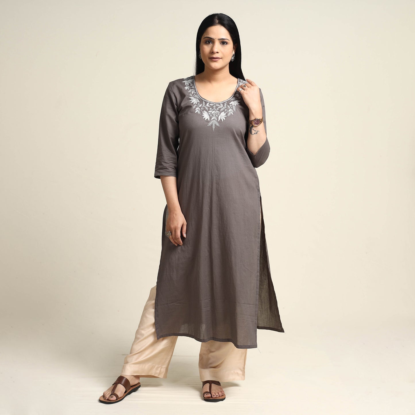 embroidery cotton kurta