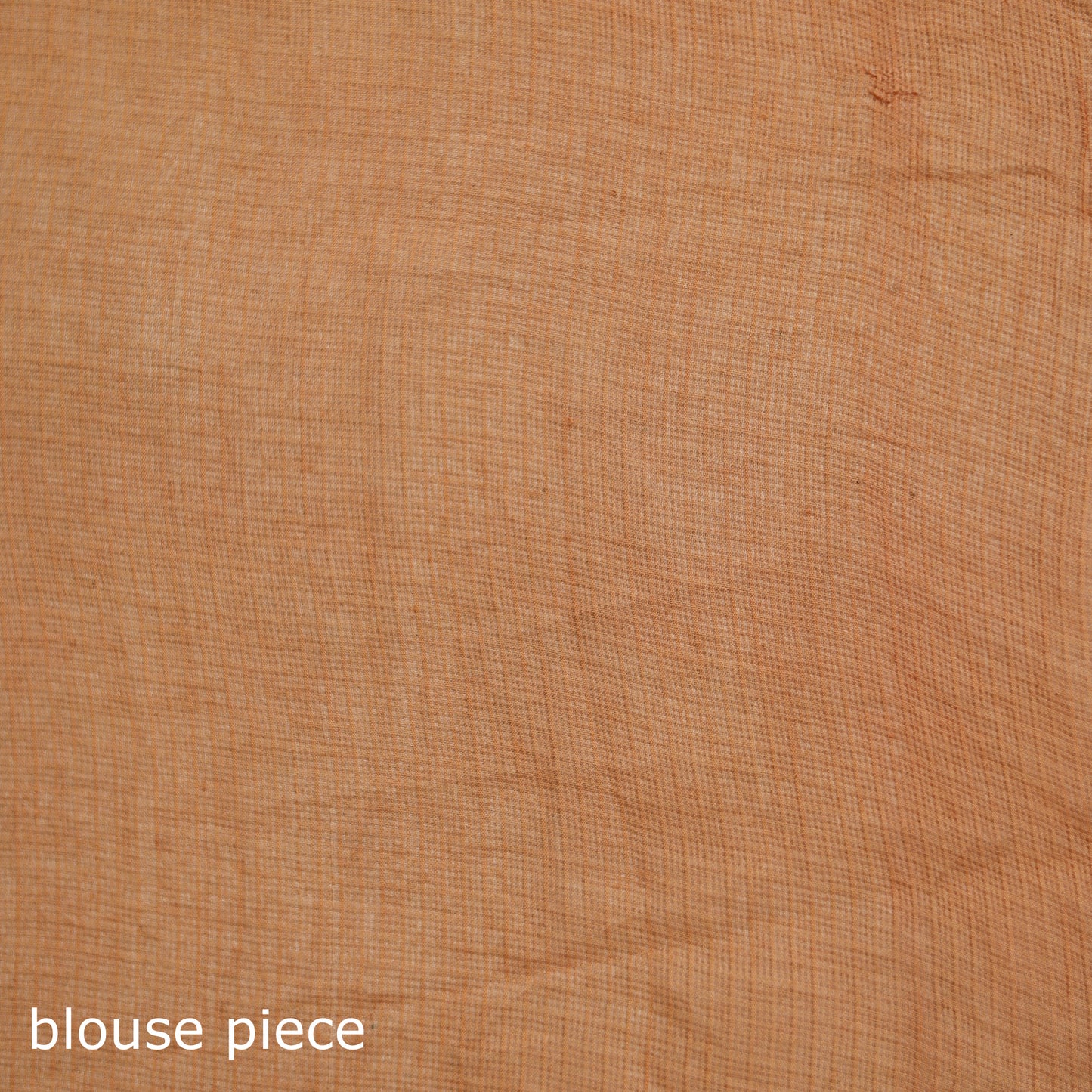 Peach - Nazaakat Kota Doria Cotton Plain Saree with Blouse & Jewellery Set 174