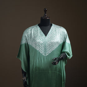 Modal Silk Shibori Bandhani Long Kaftan 01
