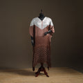 Modal Silk Shibori Bandhani Long Kaftan 04