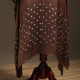 Modal Silk Shibori Bandhani Long Kaftan 04