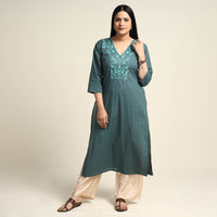 embroidery cotton kurta 