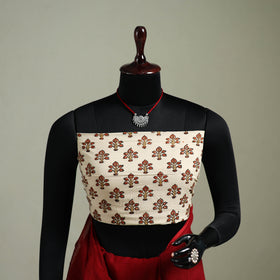Red - Nazaakat Kota Doria Cotton Plain Saree with Blouse & Jewellery Set 178