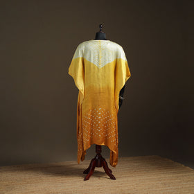 Modal Silk Shibori Bandhani Long Kaftan 07