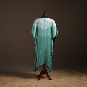 Modal Silk Shibori Bandhani Long Kaftan 08