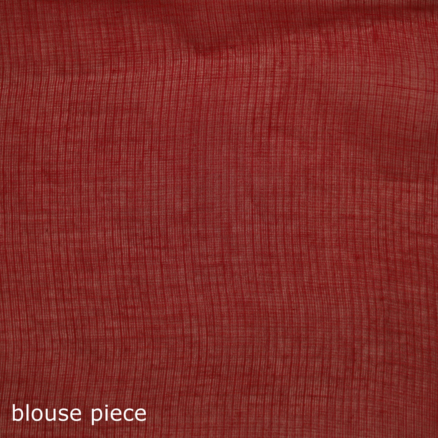 Red - Nazaakat Kota Doria Cotton Plain Saree with Blouse & Jewellery Set 179