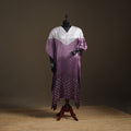 Modal Silk Shibori Bandhani Long Kaftan 10