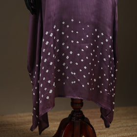 Modal Silk Shibori Bandhani Long Kaftan 10