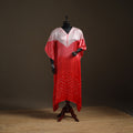 Modal Silk Shibori Bandhani Long Kaftan 11