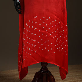 Modal Silk Shibori Bandhani Long Kaftan 11