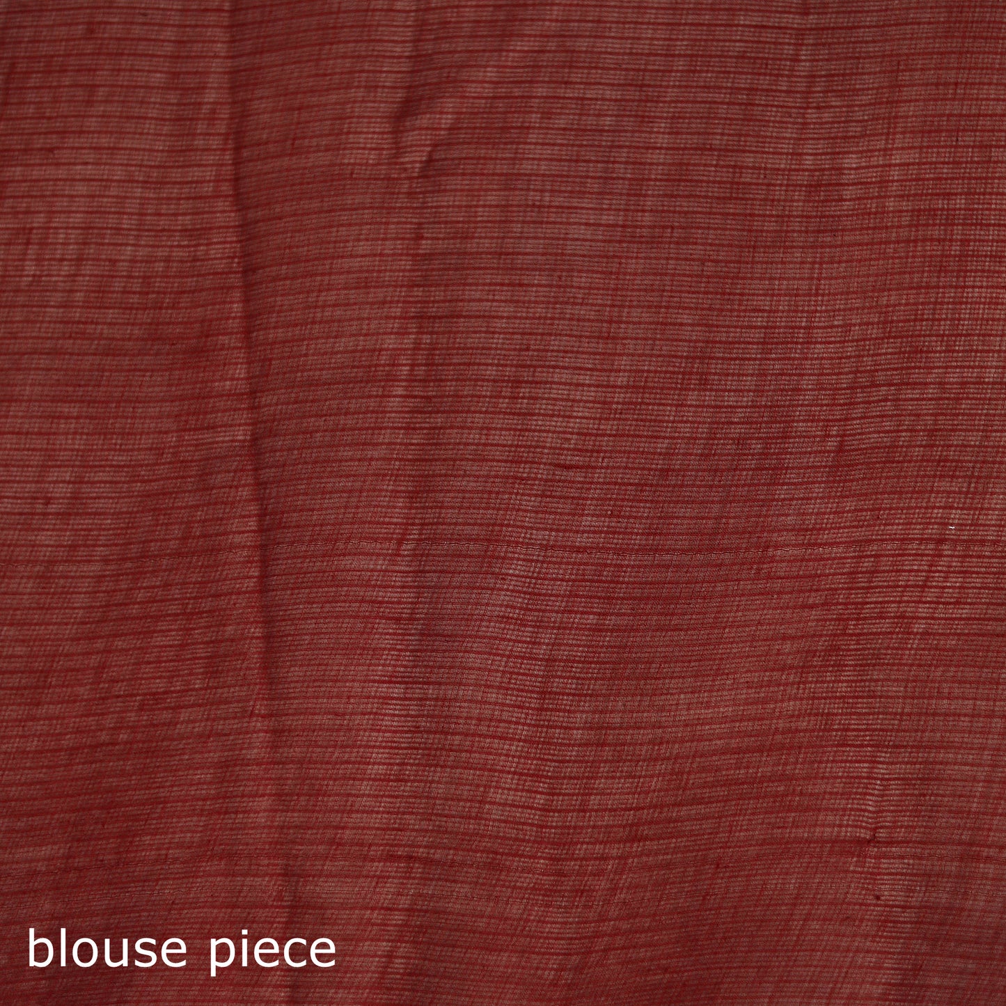 Red - Nazaakat Kota Doria Cotton Plain Saree with Blouse & Jewellery Set 181