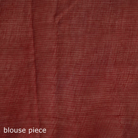 Red - Nazaakat Kota Doria Cotton Plain Saree with Blouse & Jewellery Set 181