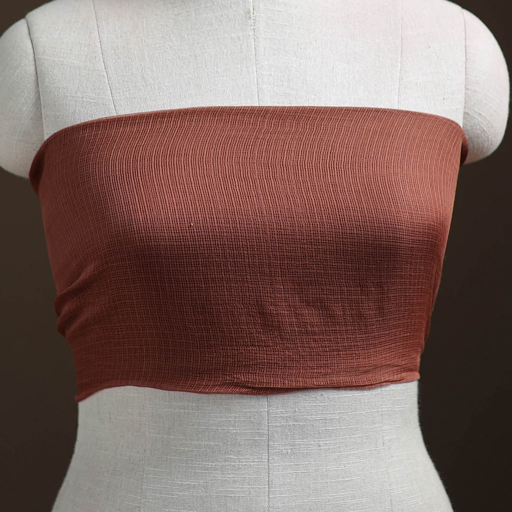 Plain Kota Doria Cotton Unstitched Blouse Piece 11