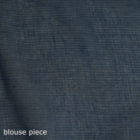Blue - Nazaakat Kota Doria Cotton Plain Saree with Blouse & Jewellery Set 182