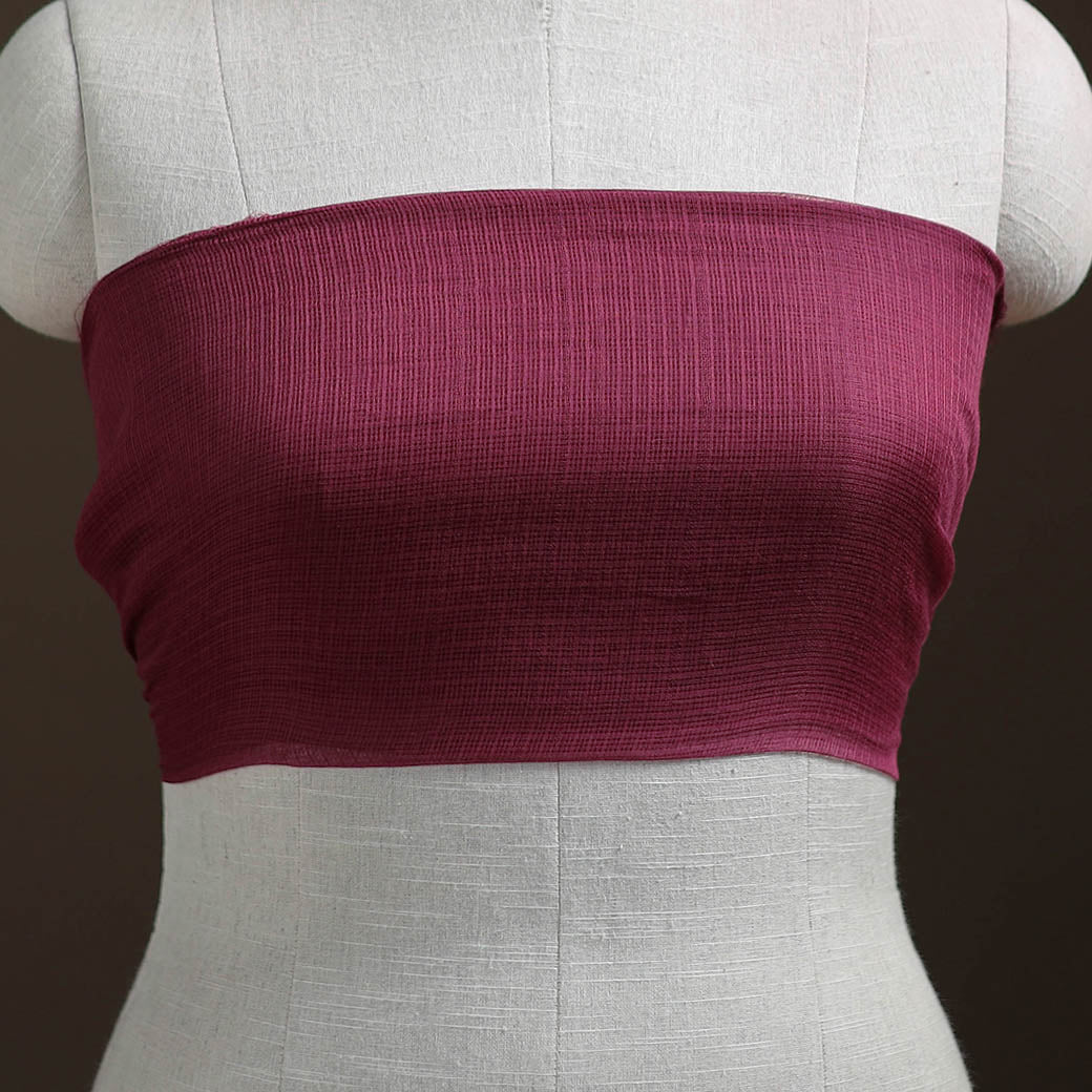 Plain Kota Doria Cotton Unstitched Blouse Piece 16