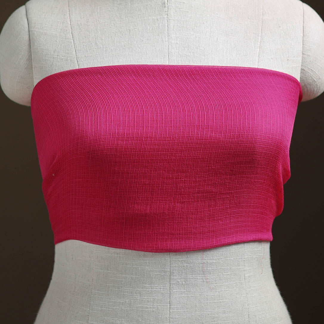 Plain Kota Doria Cotton Unstitched Blouse Piece 23