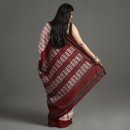 Multicolor - Pochampally Ikat Weave Pure Handloom Cotton Saree 04