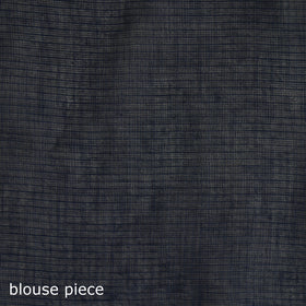 Blue - Nazaakat Kota Doria Cotton Plain Saree with Blouse & Jewellery Set 185