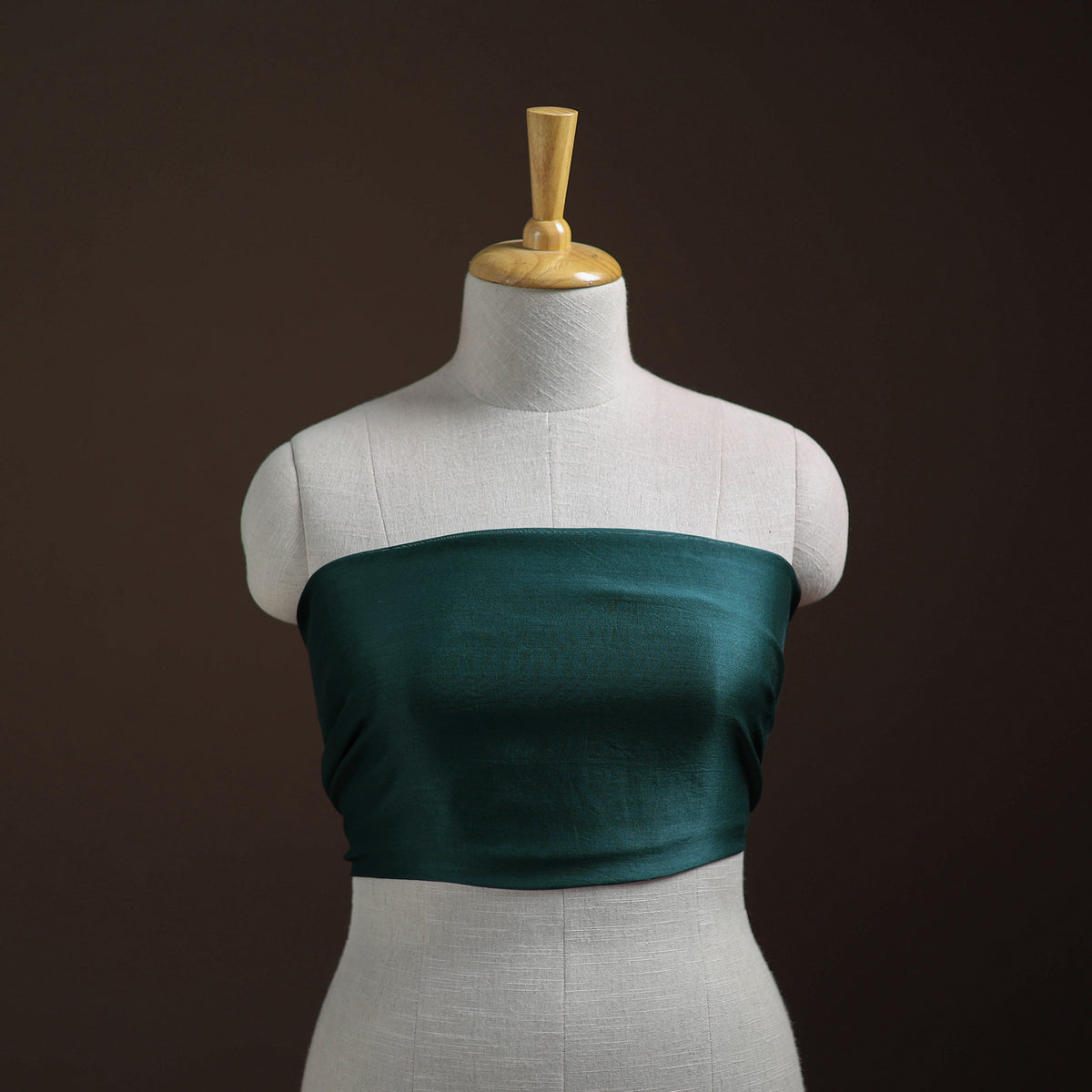 Plain Chanderi Silk Unstitched Blouse Piece 38