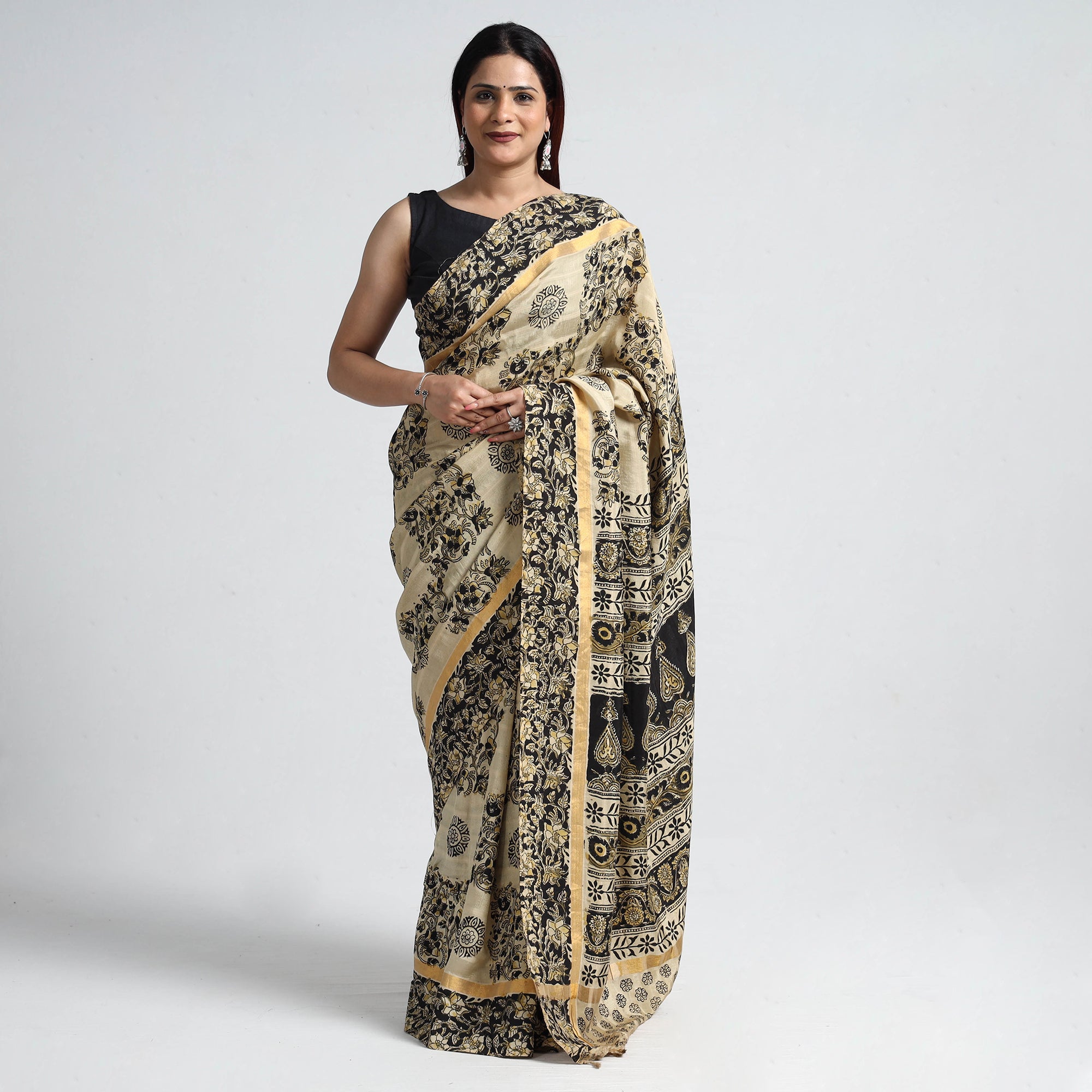 Buy Pink Pure Handwoven Paithani Silk Hand Painted Kalamkari Saree For  Women by Archana Jaju Online at Aza Fashions.