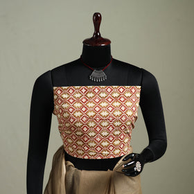 Brown - Nazaakat Kota Doria Cotton Plain Saree with Blouse & Jewellery Set 189