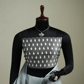 Grey - Nazaakat Kota Doria Cotton Plain Saree with Blouse & Jewellery Set 191