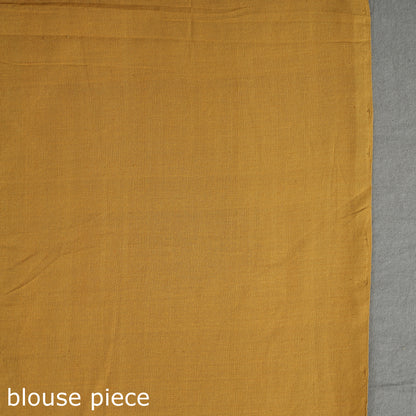 Brown - Pochampally Ikat Weave Pure Handloom Cotton Saree 10