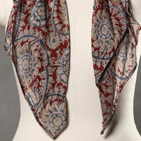 Block Printed Modal Silk Pendant Necklace Scarf 43