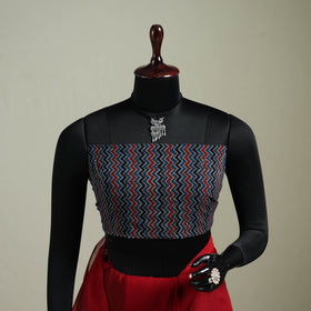 Red - Nazaakat Kota Doria Cotton Plain Saree with Blouse & Jewellery Set 194