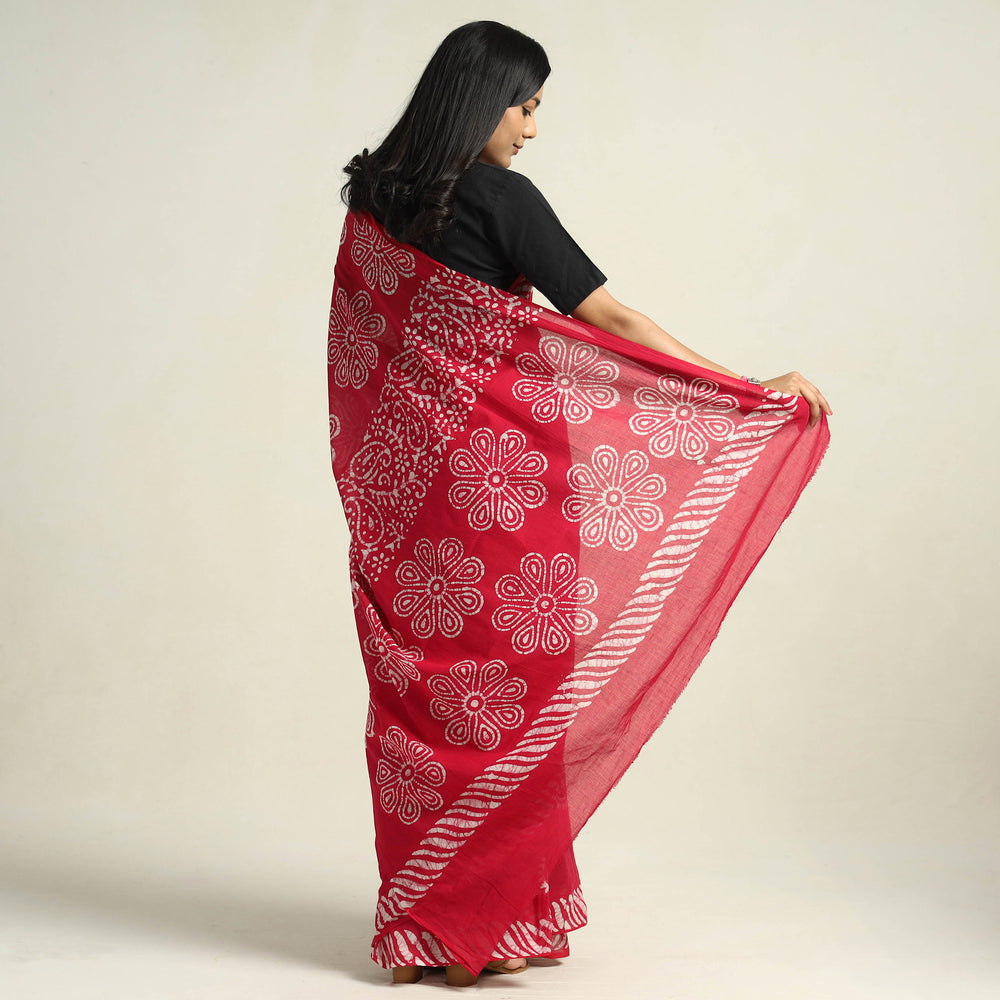 Batik Print Saree