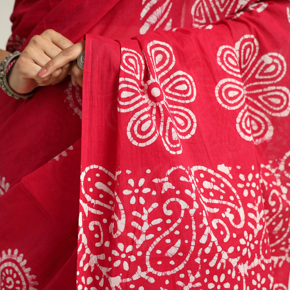 Batik Print Saree