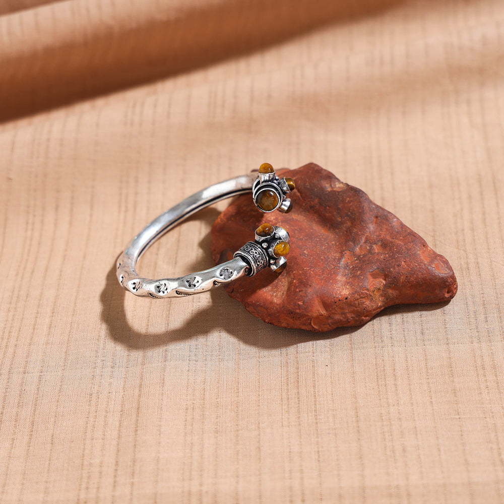 oxidised silver bangle