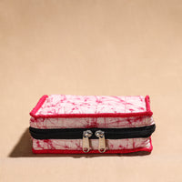 Pink - Handmade 4 Pockets Cotton Jewelry Bag 31