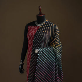 Multicolor - Kota Doria Cotton Tie-Dye Leheriya Dupatta with Tassels 07