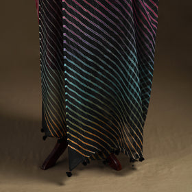 Multicolor - Kota Doria Cotton Tie-Dye Leheriya Dupatta with Tassels 07