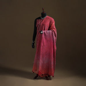 Kota Doria Cotton Tie-Dye Leheriya Dupatta with Tassels 08
