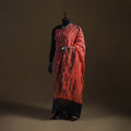 Red - Kota Doria Cotton Tie-Dye Shibori Dupatta with Tassels 11