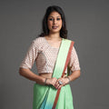 Buy Sanganeri Block Printed Cotton Stitched Blouse Online at iTokri.com