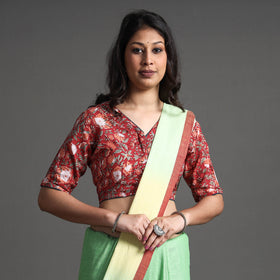 Buy Sanganeri Block Printed Cotton Stitched Blouse Online at iTokri.com