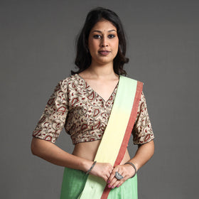 Buy Kalamkari Block Printed Cotton Stitched Blouse 