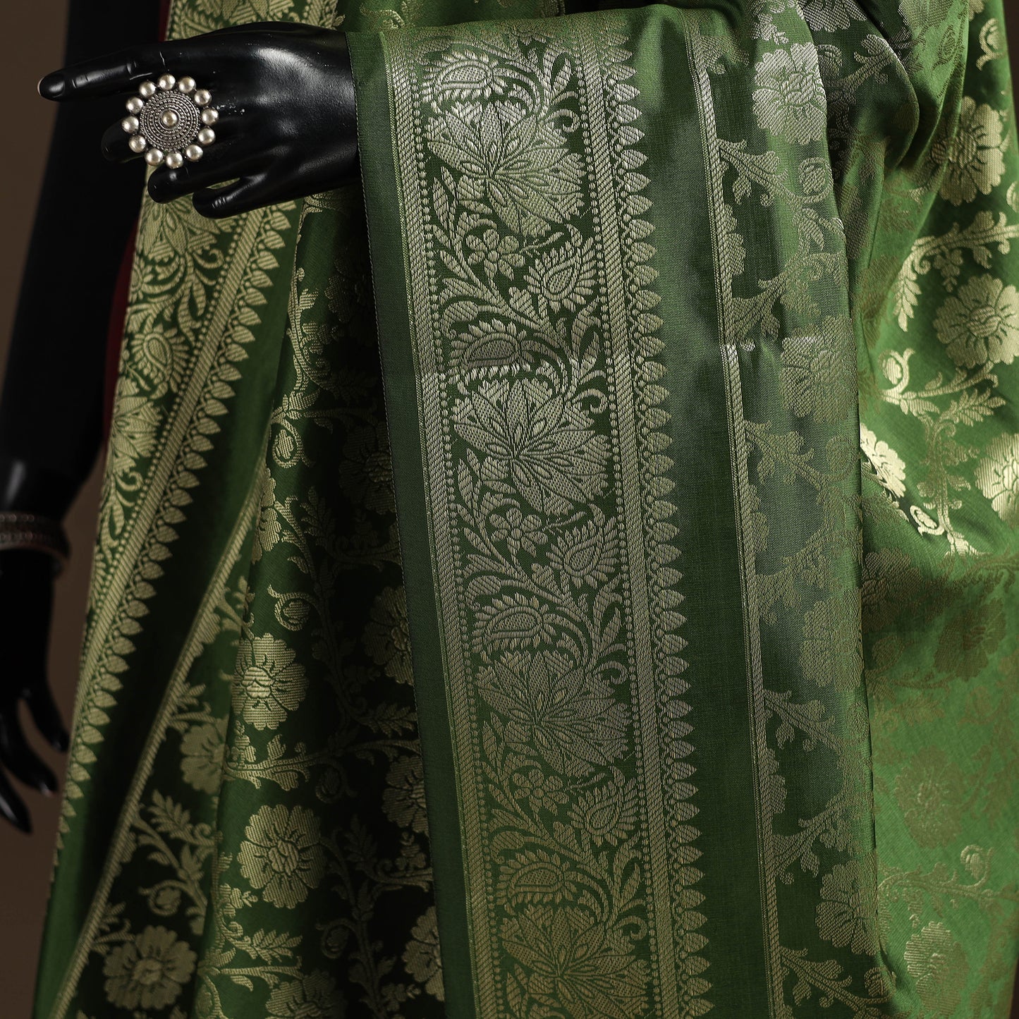 Zari Work Banarasi Silk Dupatta 11