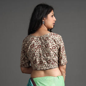 Buy Kalamkari Block Printed Cotton Stitched Blouse 