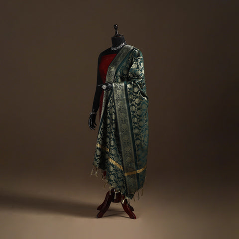 Zari Work Banarasi Silk Dupatta 12