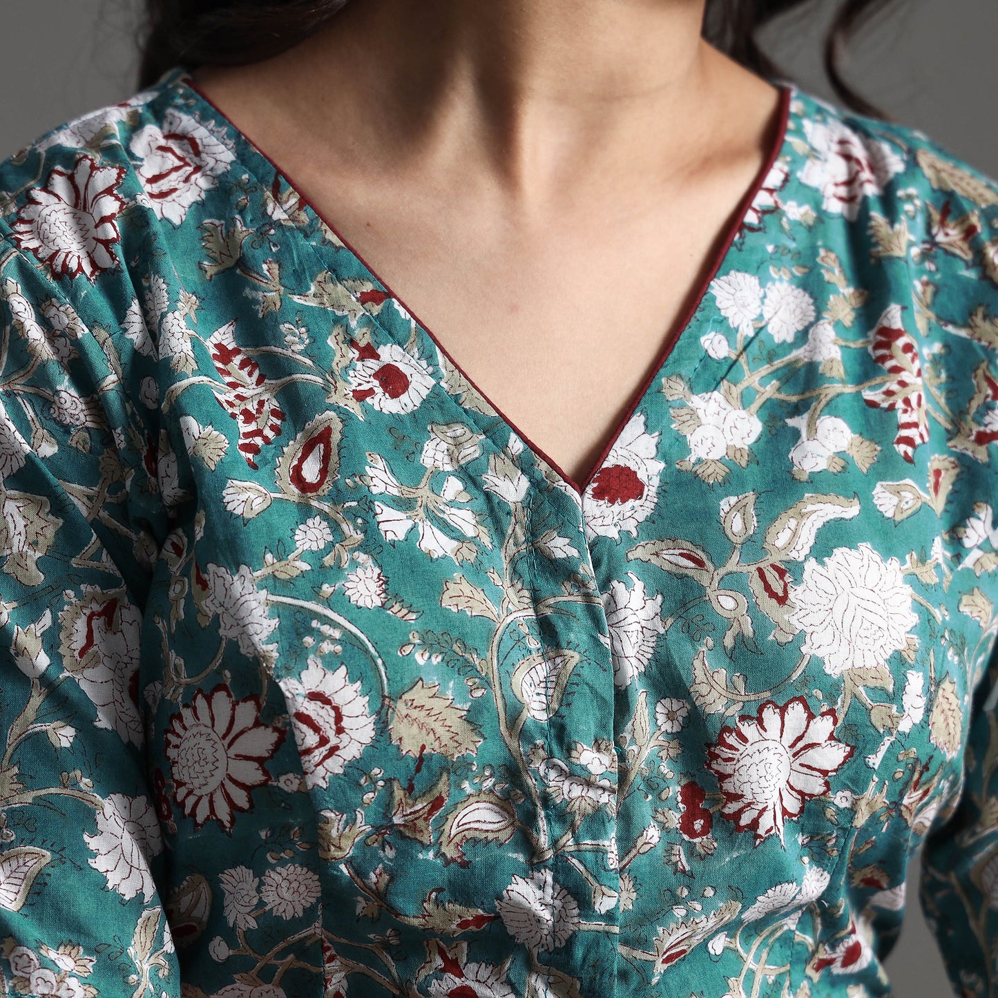 Sanganeri Stitched Blouse