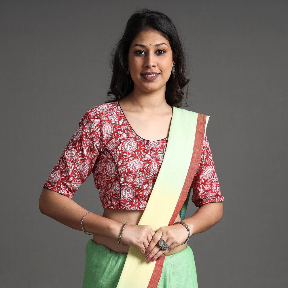 Sanganeri Stitched Blouse
