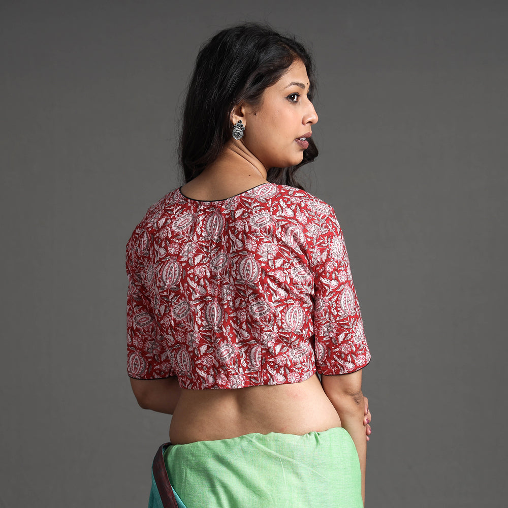 Sanganeri Stitched Blouse
