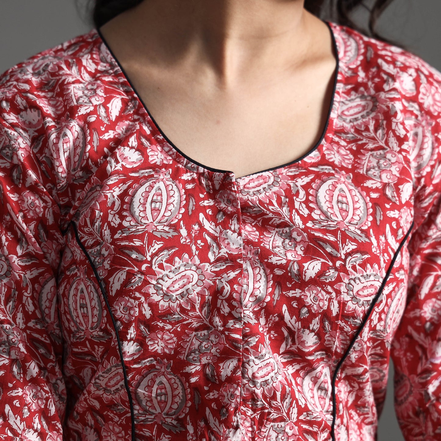 Sanganeri Stitched Blouse
